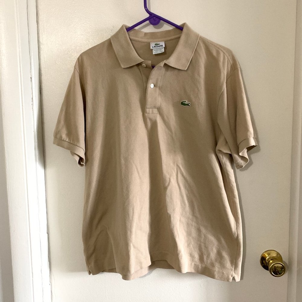 Lacoste tan polo sz 6